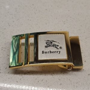 Wms BURBERRY belt buckle (sz 1")